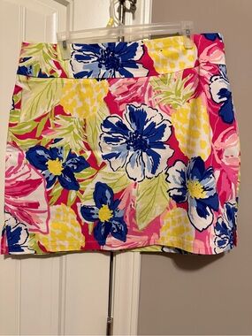 Rafaella Bright Floral Mini Skirt - Pink, Blue, Yellow, Green